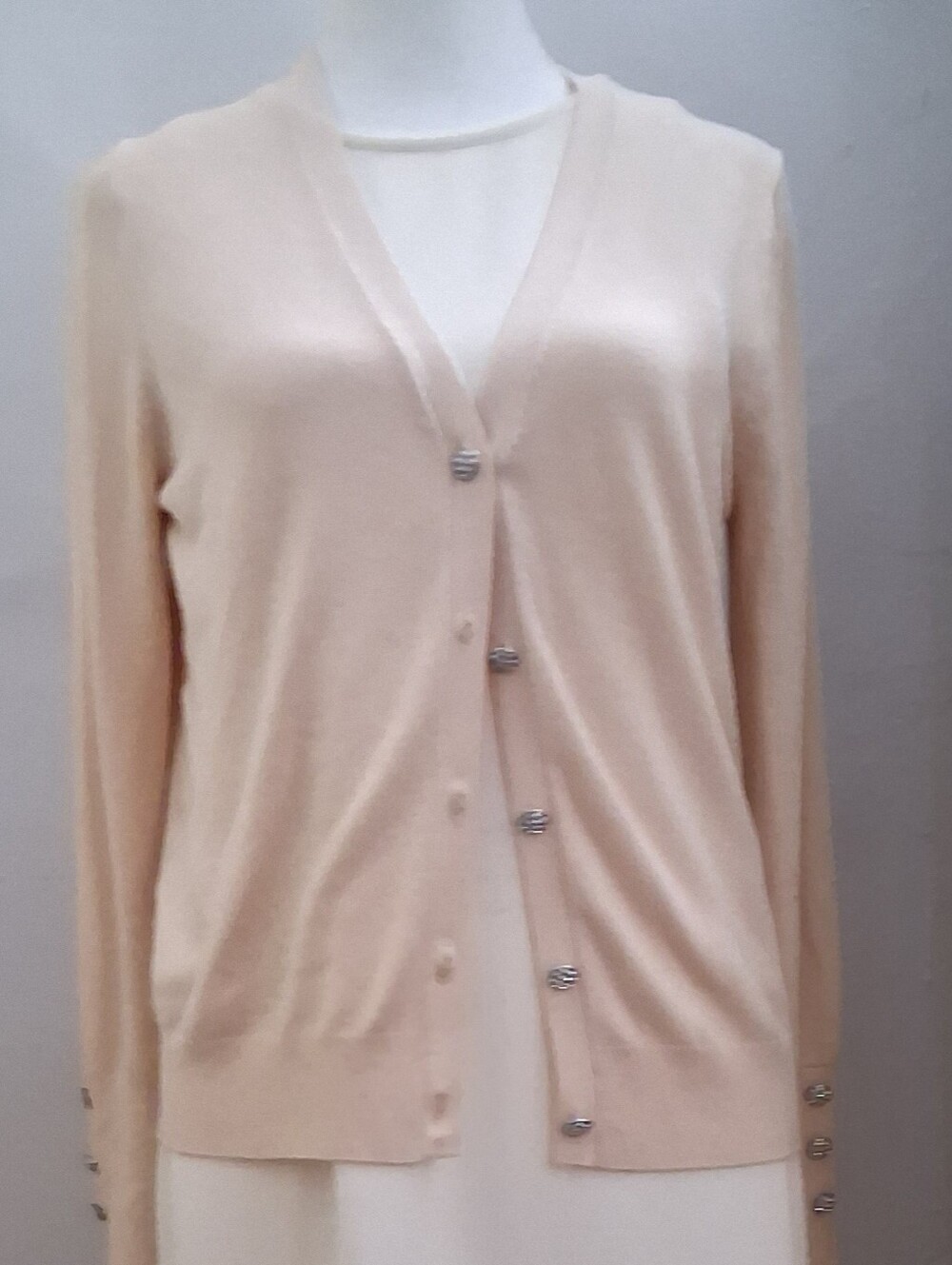 H&M VANILLA SHEATH & ZARA CREAMY CARDI COMBO 25$
